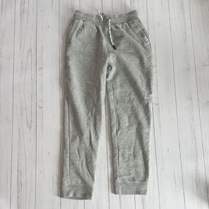 Boys Light Gray Casual Jogger Sweatpants